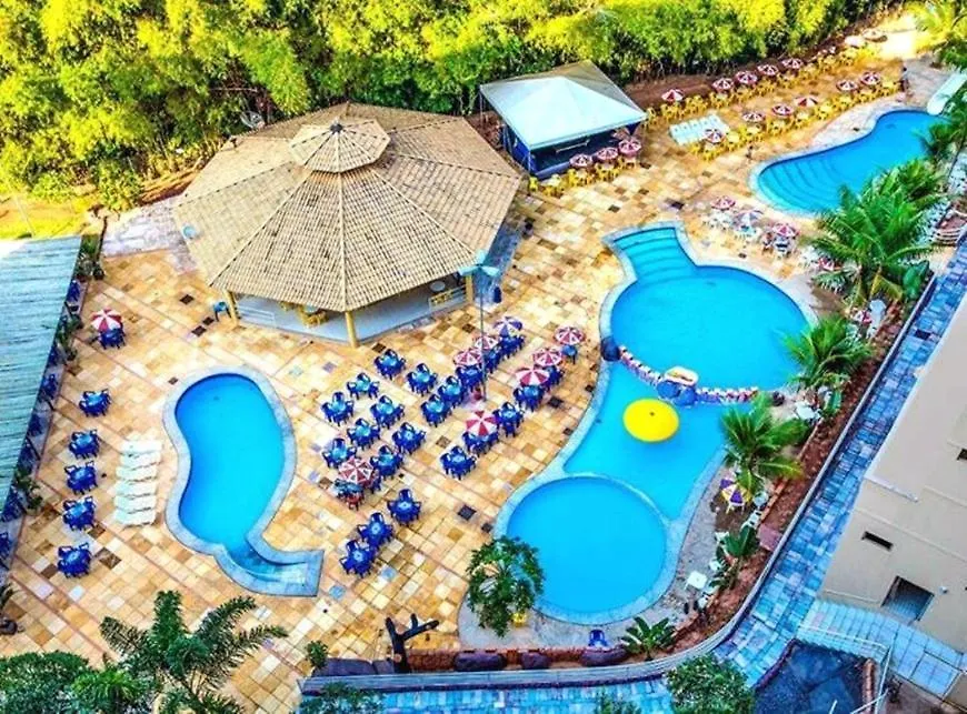 Flat Golden Dolphin Grand Hotel - Quarto E Sala Com Roupa De Cama E Banho - Piscinas 24H Caldas Novas 0*,  Brasil